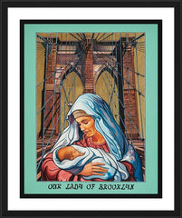 Wall Frame Black - Our Lady of Brooklyn by L. Williams