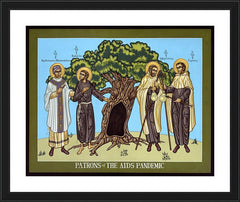 Wall Frame Black - Patrons of the AIDS Pandemic by L. Williams
