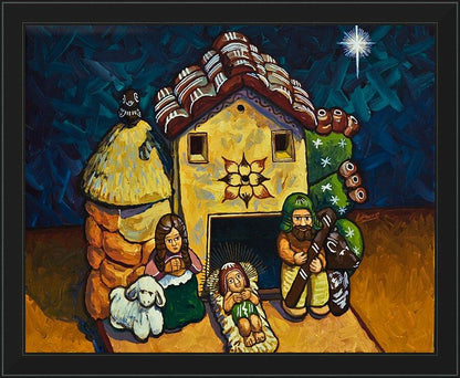 Wall Frame Black - Peruvian Nativity by Lewis Williams, OFS - Trinity Stores
