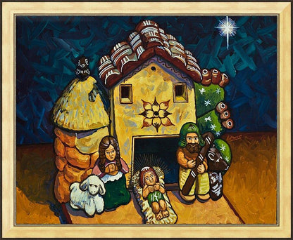 Wall Frame Gold - Peruvian Nativity by Lewis Williams, OFS - Trinity Stores