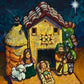 Wall Frame Espresso, Matted - Peruvian Nativity by L. Williams