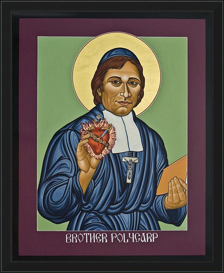 Wall Frame Black - Venerable Br. Polycarp by Lewis Williams, OFS - Trinity Stores