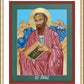 Wall Frame Gold, Matted - St. Paul of the Shipwreck by Lewis Williams, OFS - Trinity Stores