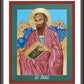 Wall Frame Espresso, Matted - St. Paul of the Shipwreck by Lewis Williams, OFS - Trinity Stores