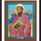 Wall Frame Black, Matted - St. Paul of the Shipwreck by Lewis Williams, OFS - Trinity Stores