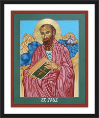 Wall Frame Black - St. Paul of the Shipwreck by L. Williams