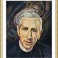 Wall Frame Gold, Matted - Fr. Pierre Teilhard de Chardin by L. Williams