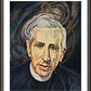Wall Frame Espresso, Matted - Fr. Pierre Teilhard de Chardin by Lewis Williams, OFS - Trinity Stores