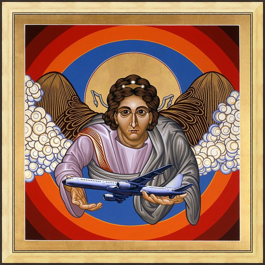 Wall Frame Gold - St. Raphael Archangel by Lewis Williams, OFS - Trinity Stores