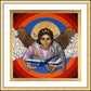 Wall Frame Gold, Matted - St. Raphael Archangel by L. Williams