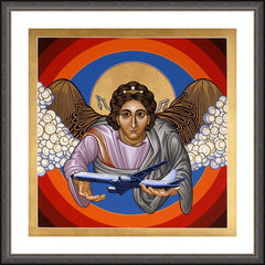 Wall Frame Espresso - St. Raphael Archangel by L. Williams