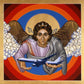 Wall Frame Espresso, Matted - St. Raphael Archangel by Lewis Williams, OFS - Trinity Stores
