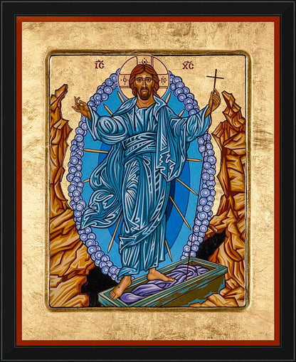 Wall Frame Black - Resurrection of Christ by L. Williams