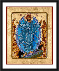 Wall Frame Black - Resurrection of Christ by L. Williams