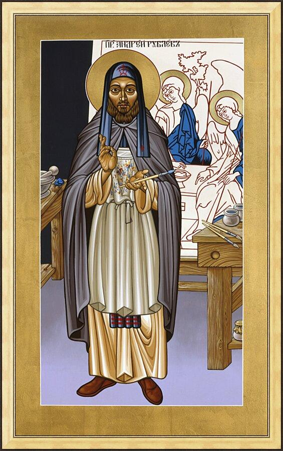 Wall Frame Gold - St. Andrei Rublev by L. Williams