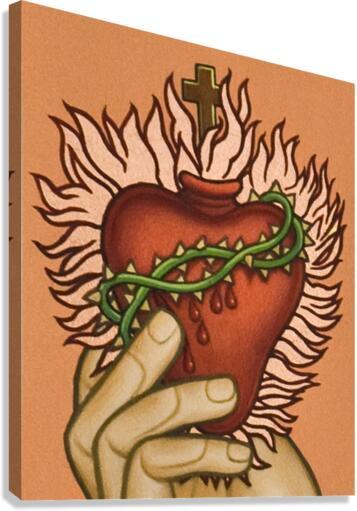 Canvas Print - Sacred Heart by L. Williams