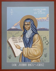 Acrylic Print - Sor Juana Inés de la Cruz by L. Williams