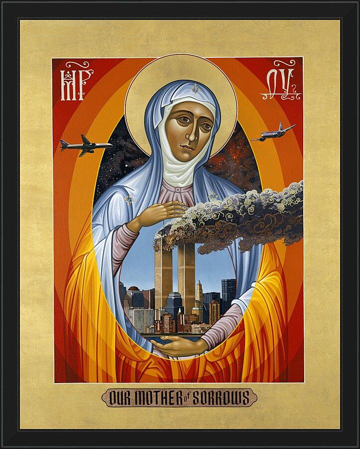 Wall Frame Black - Mater Dolorosa - Mother of Sorrows by L. Williams