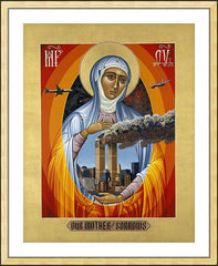 Wall Frame Gold - Mater Dolorosa - Mother of Sorrows by L. Williams
