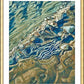 Wall Frame Gold, Matted - Shoe Prints on the Bank by L. Williams