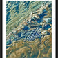 Wall Frame Black, Matted - Shoe Prints on the Bank by L. Williams