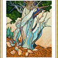 Wall Frame Gold, Matted - Slept Under A Juniper by L. Williams