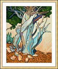 Wall Frame Gold - Slept Under A Juniper by L. Williams