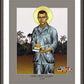 Wall Frame Espresso, Matted - Fr. Vincent Capodanno by L. Williams