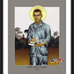 Wall Frame Black, Matted - Fr. Vincent Capodanno by L. Williams