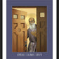Wall Frame Black, Matted - Bl. Solanus Casey by L. Williams