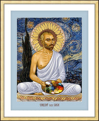 Wall Frame Gold - Vincent van Gogh: Starry Night by L. Williams