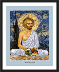 Wall Frame Black - Vincent van Gogh: Starry Night by L. Williams