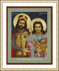 Wall Frame Gold - St. Wenceslaus and Podiven, his assistant by L. Williams