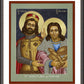 Wall Frame Espresso, Matted - St. Wenceslaus and Podiven, his assistant by L. Williams
