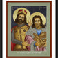 Wall Frame Black, Matted - St. Wenceslaus and Podiven, his assistant by L. Williams
