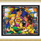 Wall Frame Gold, Matted - All Are Welcome by Br. Mickey McGrath, OSFS - Trinity Stores