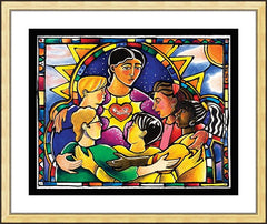 Wall Frame Gold - All Are Welcome by M. McGrath