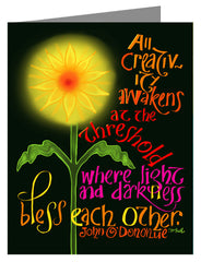 Note Card - All Creativity Awakens by M. McGrath