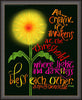 Wall Frame Espresso - All Creativity Awakens by M. McGrath
