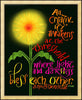 Wall Frame Gold - All Creativity Awakens by M. McGrath