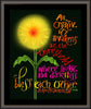 Wall Frame Espresso - All Creativity Awakens by M. McGrath