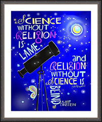 Wall Frame Espresso - Albert Einstein Saying by M. McGrath