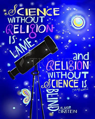 Acrylic Print - Albert Einstein Saying by M. McGrath