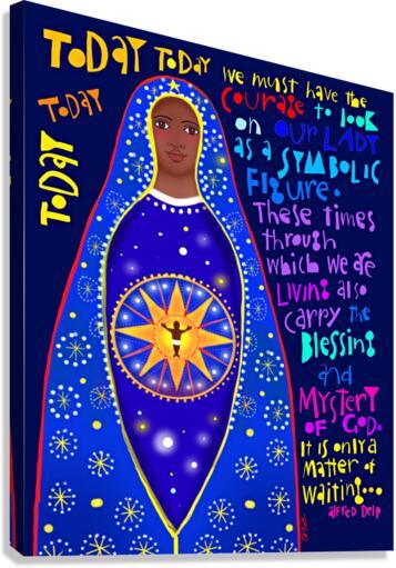 Canvas Print - Our Lady as Symbolic Figure - Alfred Delp by Br. Mickey McGrath, OSFS - Trinity Stores