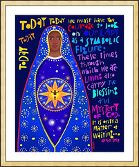 Wall Frame Gold - Our Lady as Symbolic Figure - Alfred Delp by M. McGrath