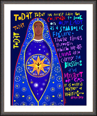 Wall Frame Espresso - Our Lady as Symbolic Figure - Alfred Delp by M. McGrath