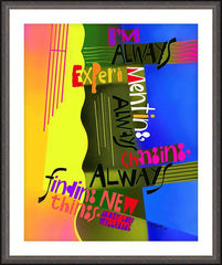 Wall Frame Espresso - Always Experimenting by M. McGrath