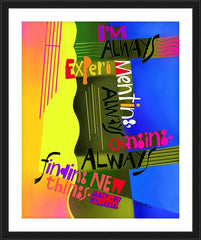 Wall Frame Black - Always Experimenting by M. McGrath