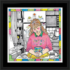 Wall Frame Black - St. Anna the Prophetess by M. McGrath