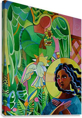 Canvas Print - Annunciation Quilt by M. McGrath
